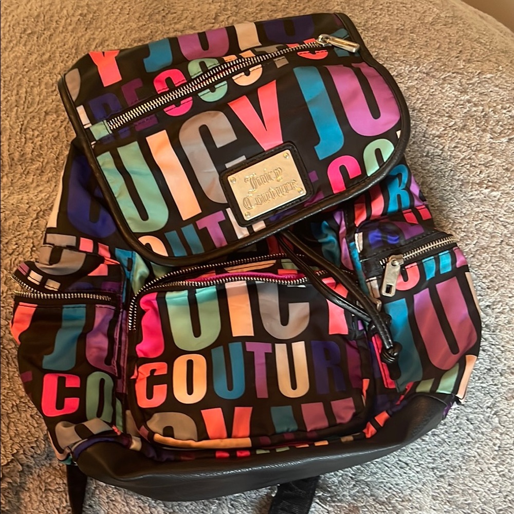 Juicy Couture Colorful Lettering Backpack